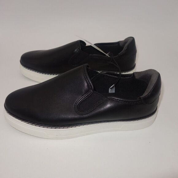 A New Day Frankie Slip On Black Boat Shoes Women's 6 NEW - Picture 2 of 7